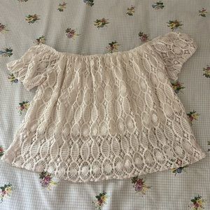 Off the shoulder crop top